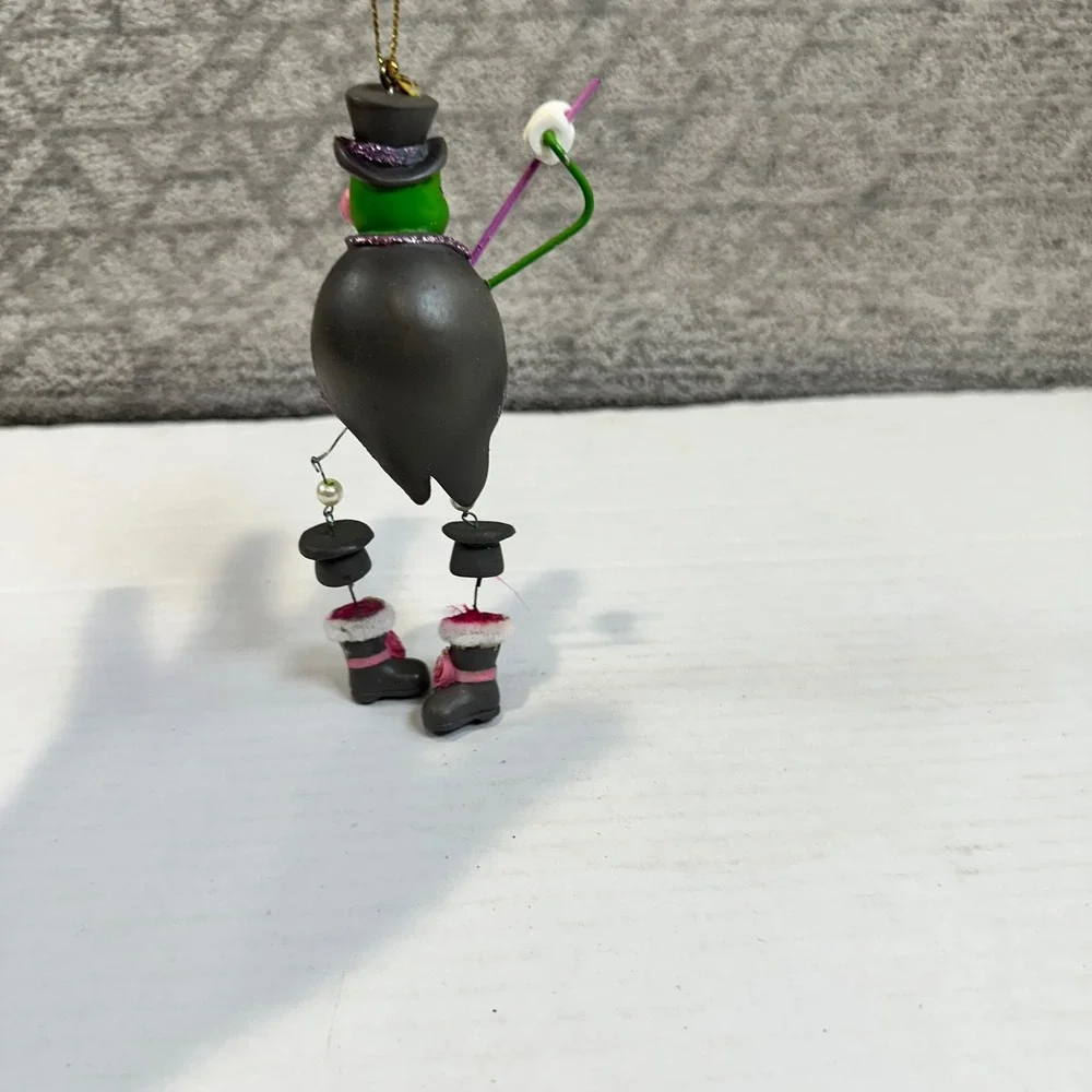 Whimsical Turtle Ornament Top Hat Tuxedo Rose Dapper Gentleman‎ Hanging Decor